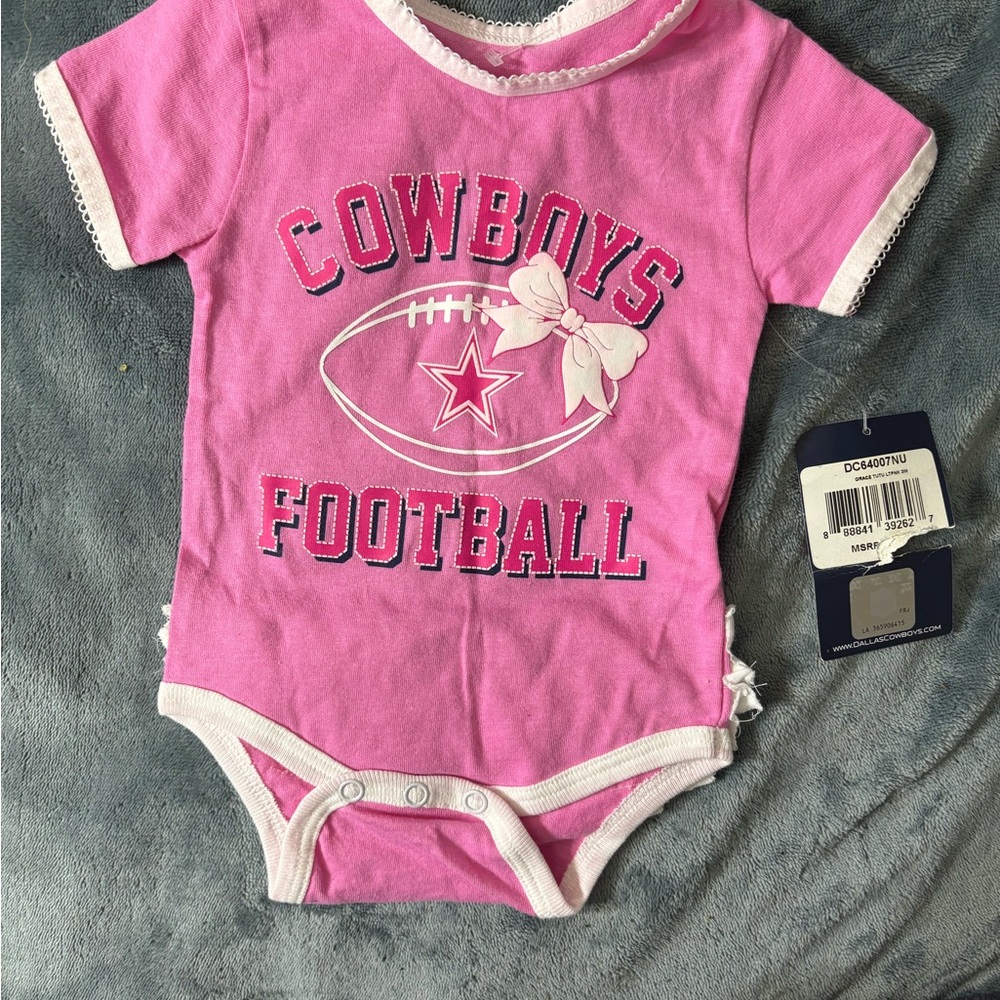 NFL Pink Cowboys Football Bodysuit